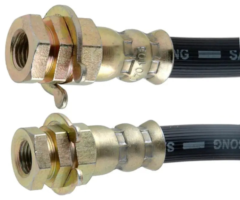 Black brake hoses with brass fittings for BH38646 Raybestos Hydraulic Brake Hose