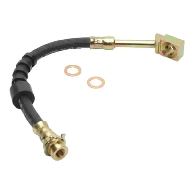 Flexible Raybestos Brake Hose BH38656 with metal fittings and copper washers for easy installation
