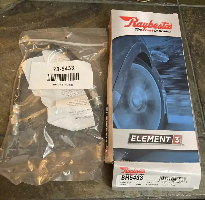 Raybestos hydraulic brake hose BH5433 with box for car repair or replacement