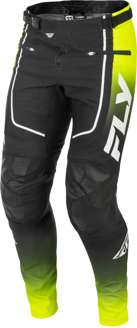 Rayce Bicycle Pants Lime/Black/White Sz 34 - FLY RACING