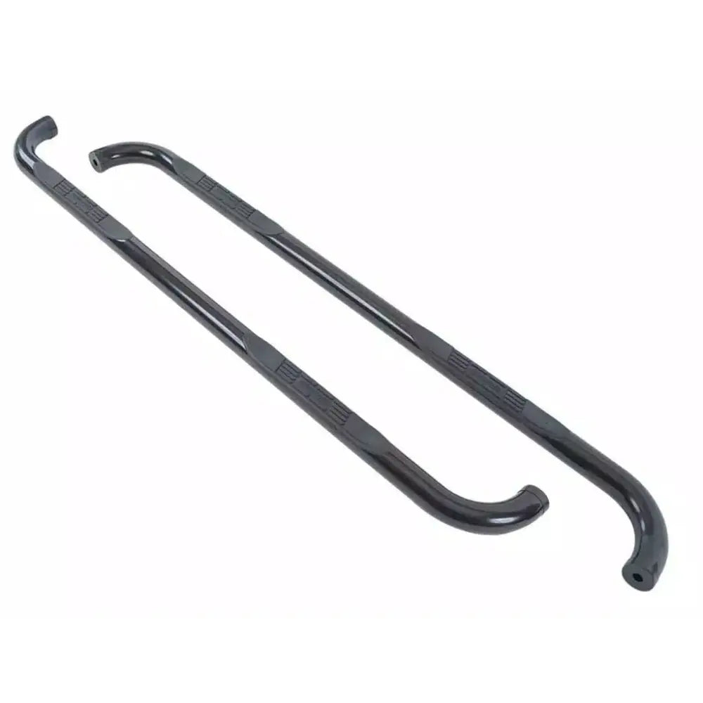 BIG Country No Drilling Required Nerf Bar 370321 - Black Round Side Bars Mild Steel