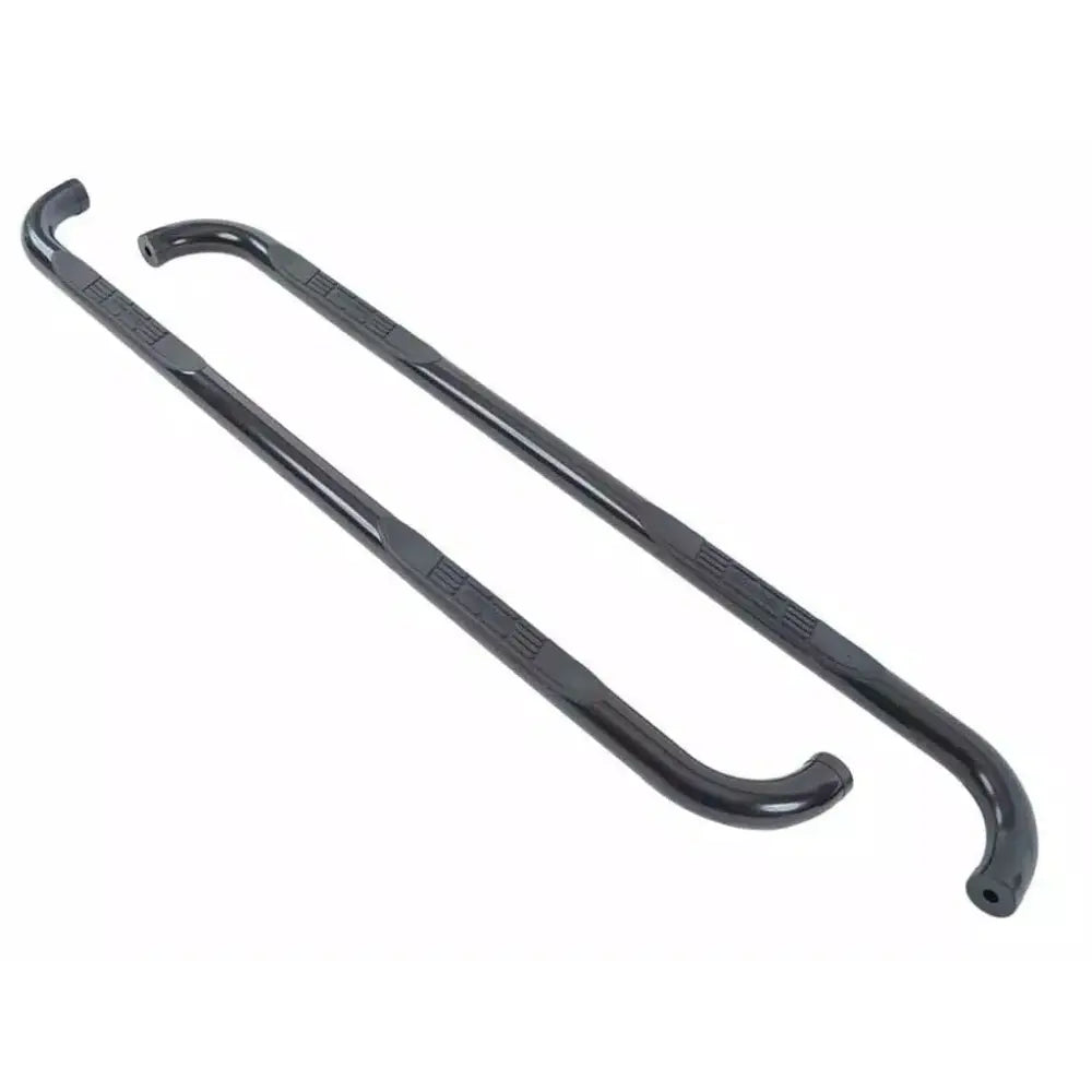 BIG Country No Drilling Required Nerf Bar 370741 - Black Round Side Bars Mild Steel