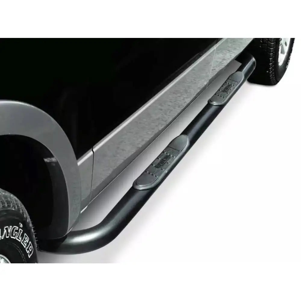 BIG Country No Drilling Required Nerf Bar 379291 - Black Round Side Bars Mild Steel