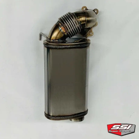 Big Flow Stainless Muffler 3A C Yam with flexible pipe for smooth flow stainless exhaust