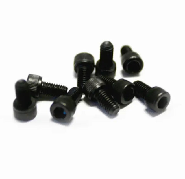 Black socket head cap screws with end tip for Big Gun 1/4X20 Allen Screw 4Pk