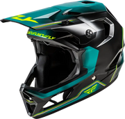 Rayce Repeat Bicycle Helmet Black/Teal/Hi Vis Lg - FLY RACING