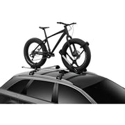 Bike Rack Roof Mount; Holds 1 Bike; Up To 44 Pound Weight Capacity; Fort Mount With Tire Clamp; Non-Foldable; Black