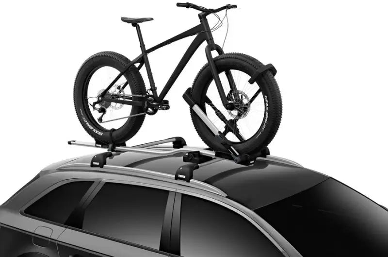 Bike Rack Roof Mount; Holds 1 Bike; Up To 44 Pound Weight Capacity; Fort Mount With Tire Clamp; Non-Foldable; Black