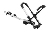 Bike Rack Roof Mount; Holds 1 Bike; Up To 44 Pound Weight Capacity; Fort Mount With Tire Clamp; Non-Foldable; Black