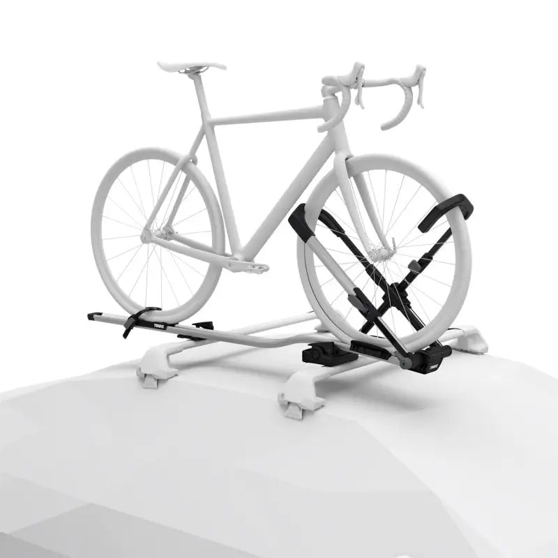Keystone 599000 Bike Rack Roof Rack Mount; Holds 1 Bike; Up To 44 Pound Weight Capacity; Fort Mount With Tire Clamp; Non-Foldable; Black