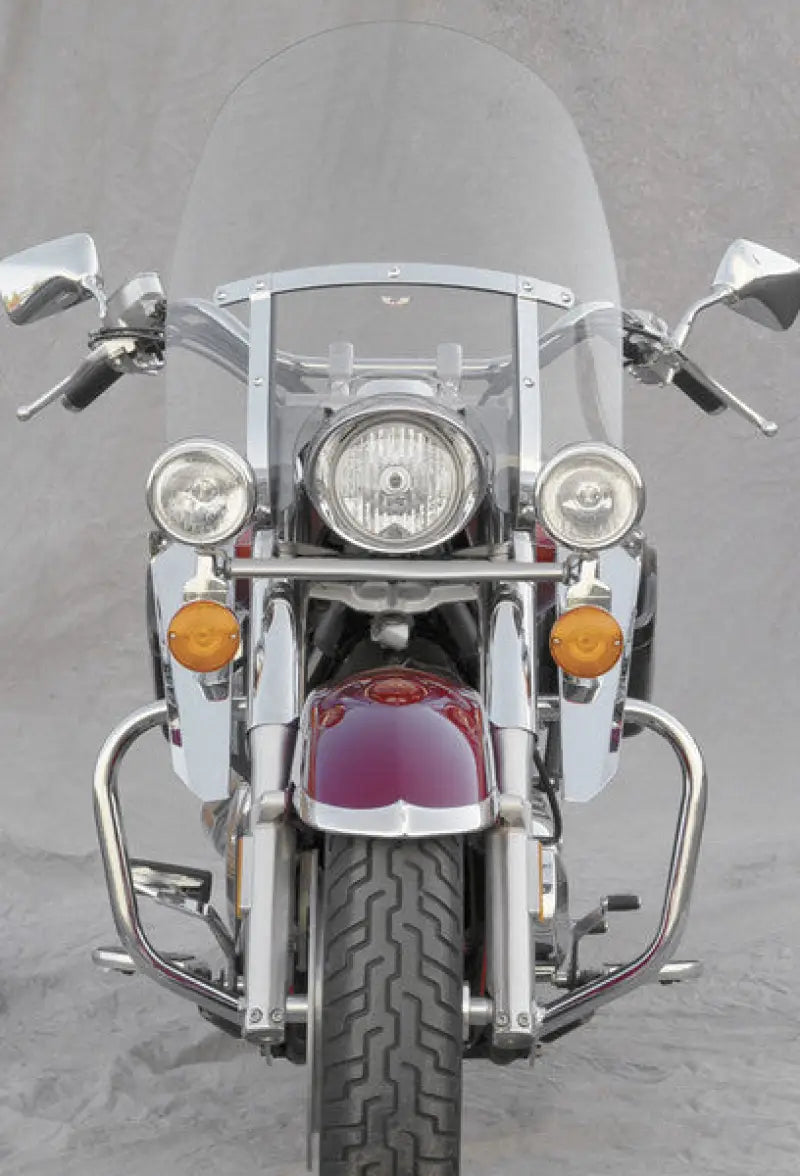 Chrome motorcycle front image showcasing the vtx1300r tail light on Honda VTX1300R