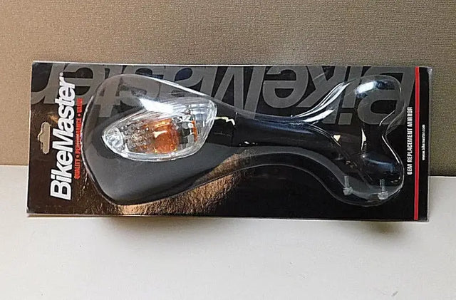 Black Suzuki GSX-R1000 mirror in packaging, sleek black RV parts & accessories for your bike