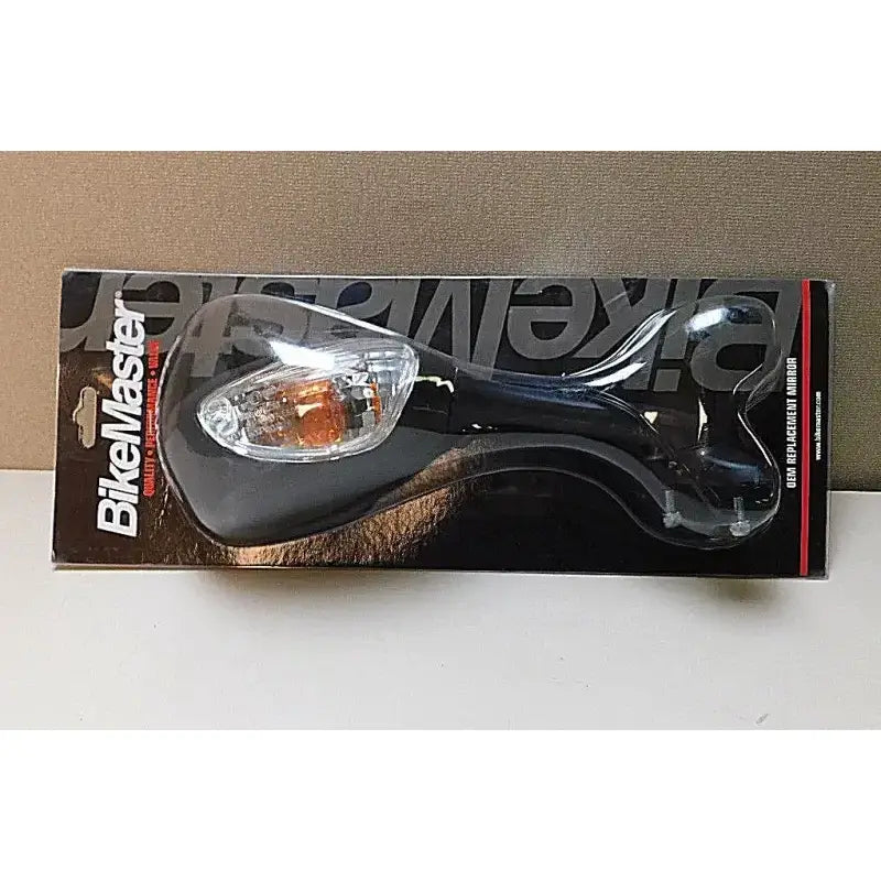 Black Suzuki GSX-R1000 mirror in packaging, sleek black RV parts & accessories for your bike