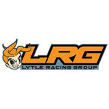 LRG racing logo on sleek black Bikemaster mirror for Yamaha YZF-R1 bike