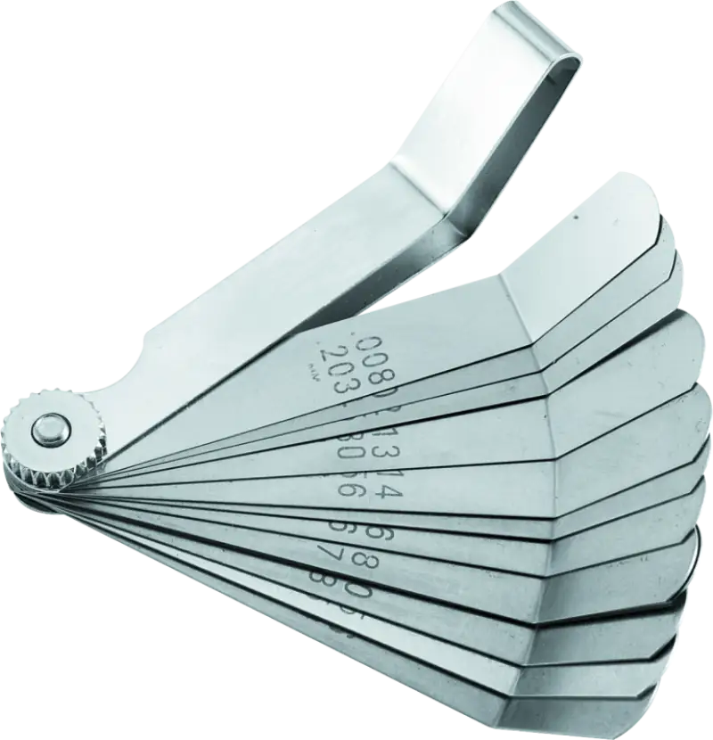 BikeMaster 12-Blade Angled Combination Tappet Feeler Gauge Set - Pack of 3 - BikeMaster