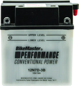 BikeMaster 12N7D-3B Battery - 781040 - Batteries Starting & Charging