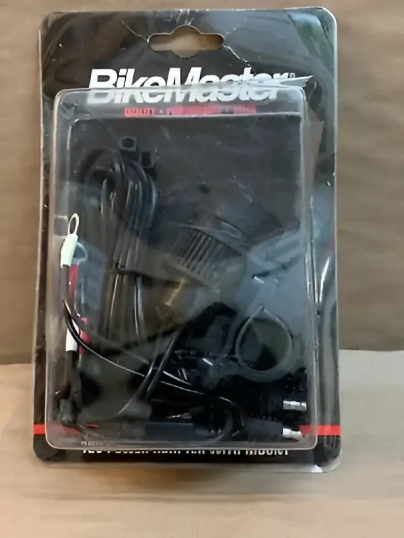 BikeMaster 12V power adapter with mount for reliable 12V power on the go