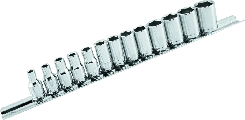 BikeMaster 13-pc 1/4in Drive Socket Set - BikeMaster