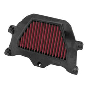 Black framed red air filter for Yamaha YZF-R6 BikeMaster air filter replacement