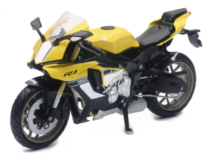 Yellow and black Yamaha YZF-R1 motorcycle with BikeMaster 2003 Yamaha YZF-R1 air filter