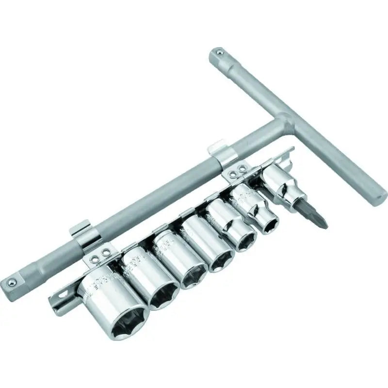 Bike Master 151547 BikeMaster 3/8in Drive T-handle Set (8mm/10mm/12mm/13mm/14mm/17mm/#2 Phillips) - 151547