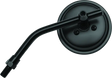 BikeMaster 3in Adjustable Round Mirror 10mm - Each - Black - 600803 - Exterior Styling