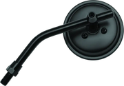 BikeMaster 3in Adjustable Round Mirror 10mm - Each - Black - 600803 - Exterior Styling