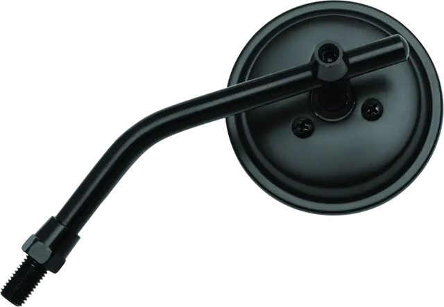 BikeMaster 3in Adjustable Round Mirror 10mm - Each - Black - 600803 - Exterior Styling
