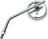 Chrome bike mirror showing BikeMaster 3in adjustable round mirror on a motorcycle