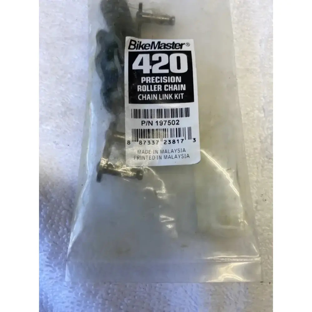 BikeMaster 420 chain link kit in packaging for bike repair and maintenance