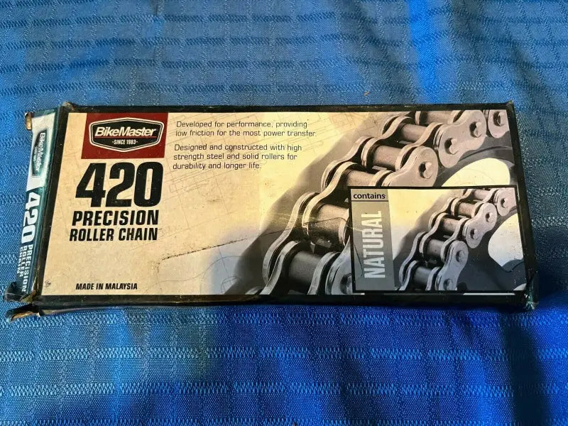 BikeMaster 420x104 chain showing high-quality precision roller chain for bikes