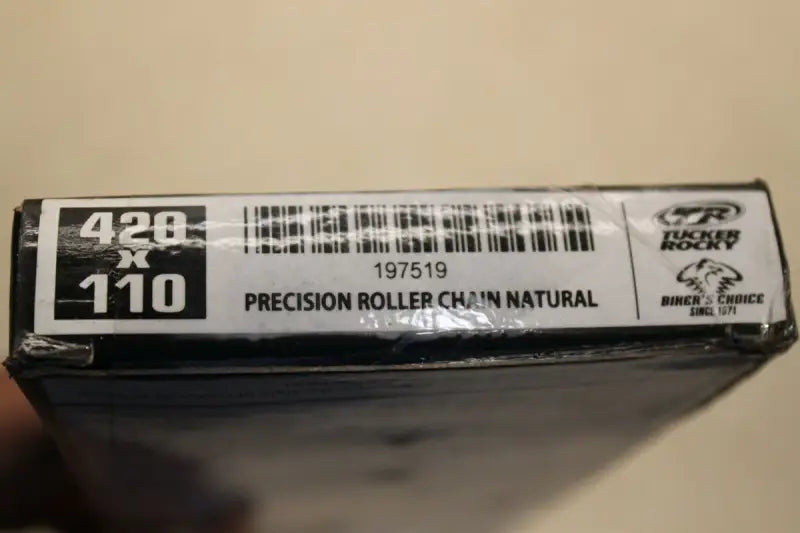 BikeMaster 420x110 chain for bikes, showing precision roller chain in product image