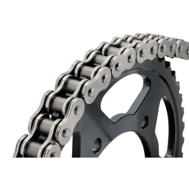 Metal chain and sprocket from BikeMaster 420x88 chain for bike repair and upgrades
