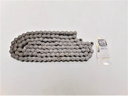 Gray metal chain and connector for BikeMaster 428H Chain Master Link replacement
