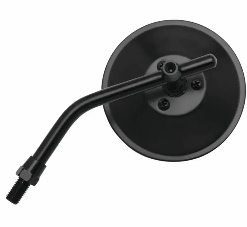 Black round mirror for motorcycle, Bikemaster 4in Adjustable Round Mirror 10mm