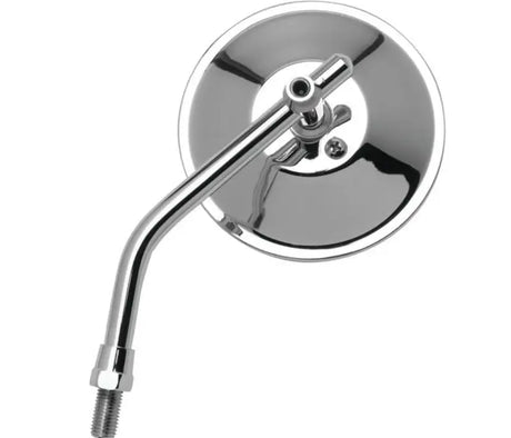 Chrome motorcycle mirror, adjustable round mirror for bikes, BikeMaster 4in round mirror