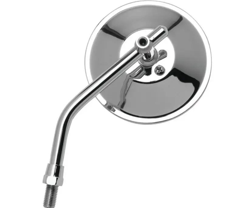 Chrome motorcycle mirror, adjustable round mirror for bikes, BikeMaster 4in round mirror