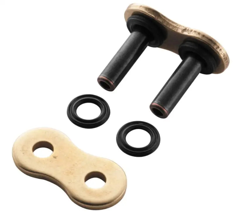 Motorcycle chain master link BikeMaster 525 BMZR Rivet Link Gold for bike repair