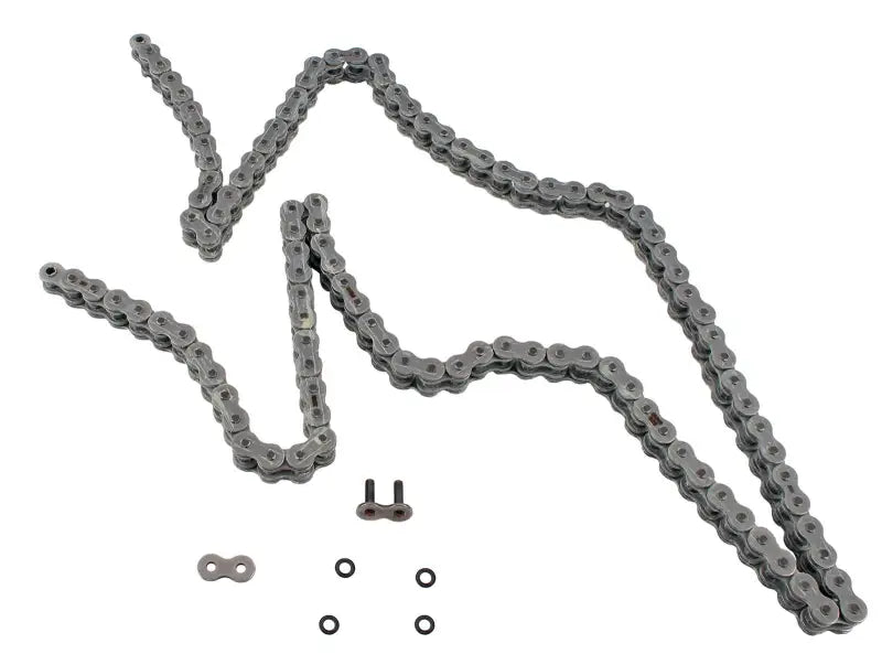 Gray metal BikeMaster 525x110 BMXR chain with connecting hardware for bikes