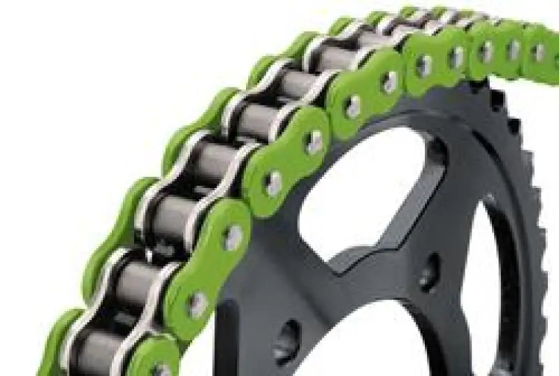 Green and black BikeMaster 525x120 BMXR O-Ring Chain for bikes