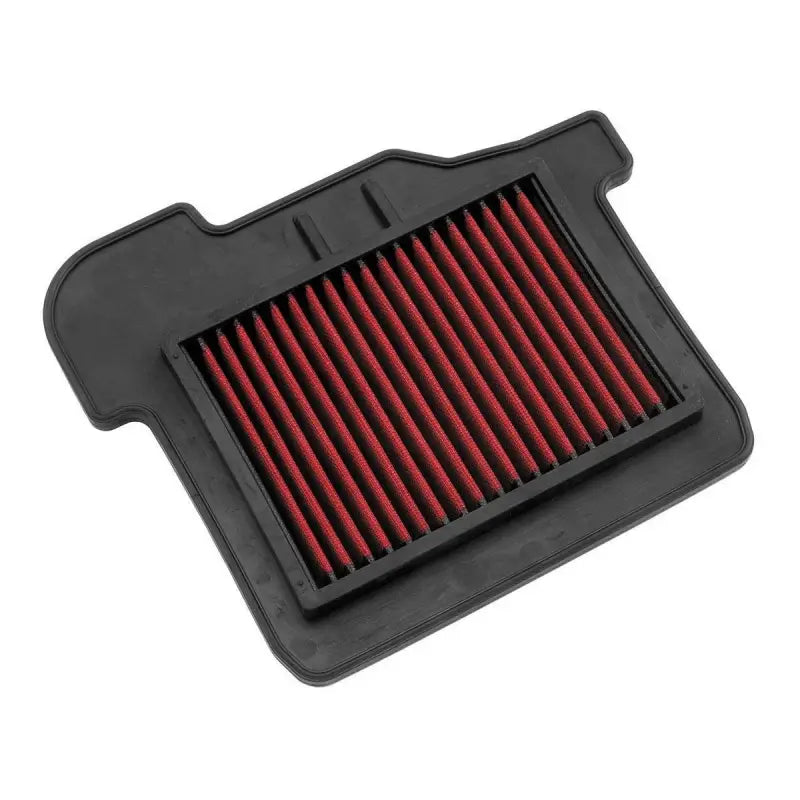 Red air filter with black frame for Bikemaster 530x108 BMOR bike chains