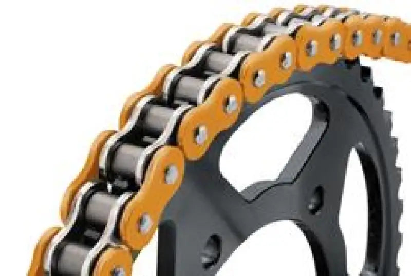 BikeMaster 530x150 BMXR orange motorcycle chain and sprocket for smooth rides