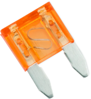 Orange automotive fuse from BikeMaster 5Piece 10A Replacement Fuse set for quick fixes