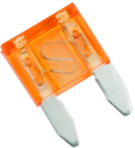 Orange automotive fuse from BikeMaster 5Piece 10A Replacement Fuse set for quick fixes