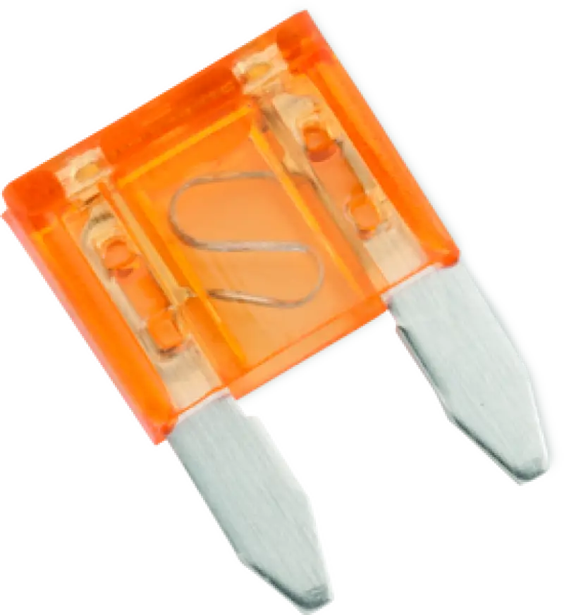 Orange automotive fuse from BikeMaster 5Piece 10A Replacement Fuse set for quick fixes