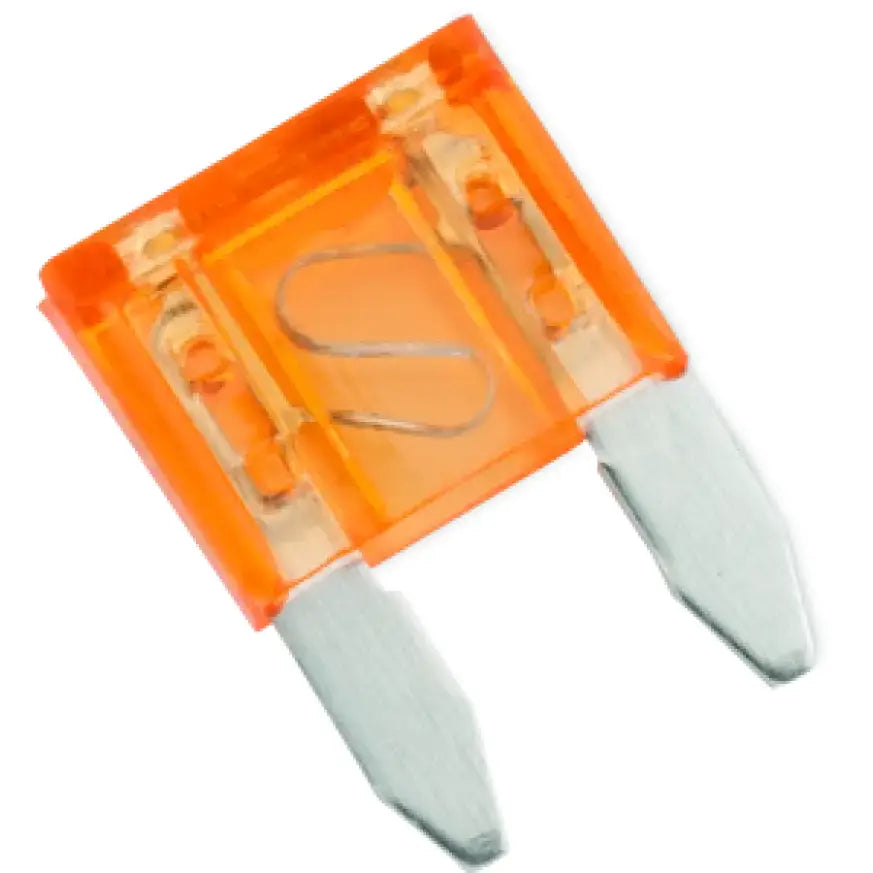 Orange automotive fuse from BikeMaster 5Piece 10A Replacement Fuse set for quick fixes