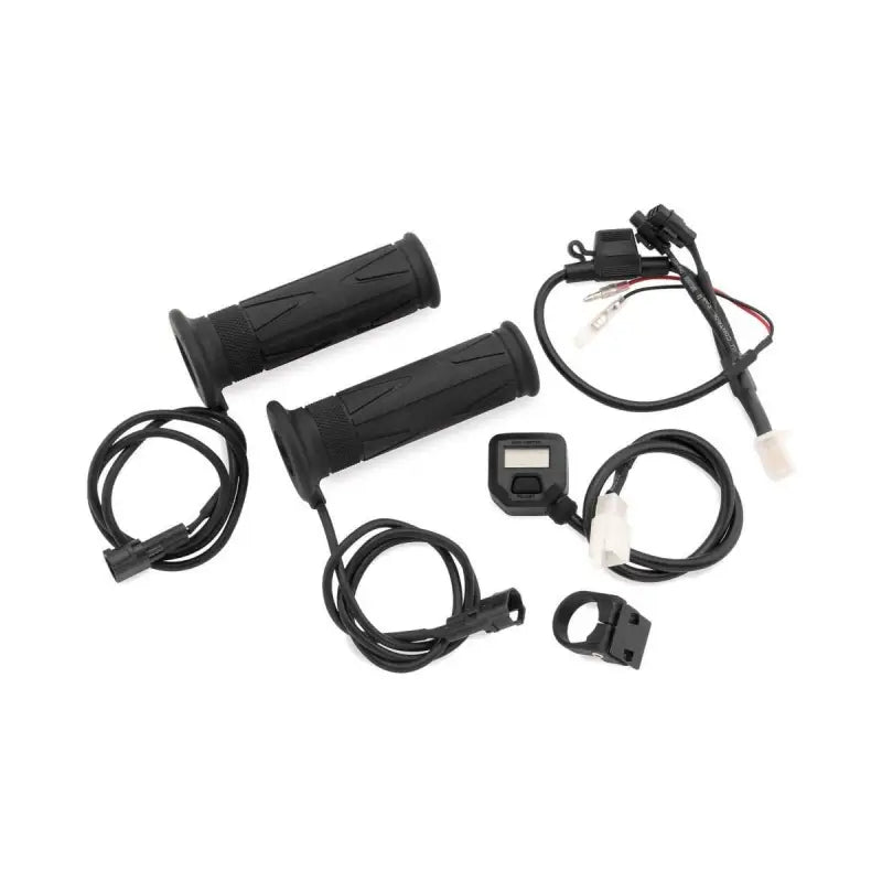 BikeMaster 7/8in heated grips with LCD switch for comfortable riding in cold weather