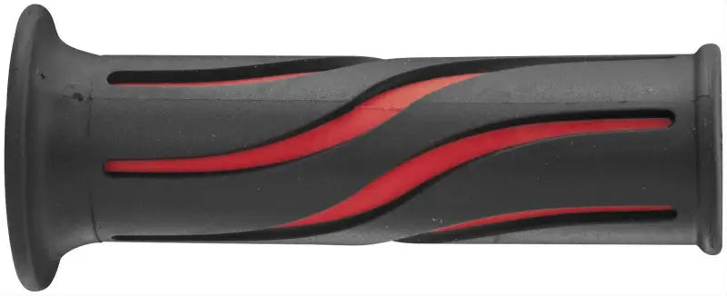 Black red BikeMaster 7/8in wave grips for handlebars, cool 8in wave grips style