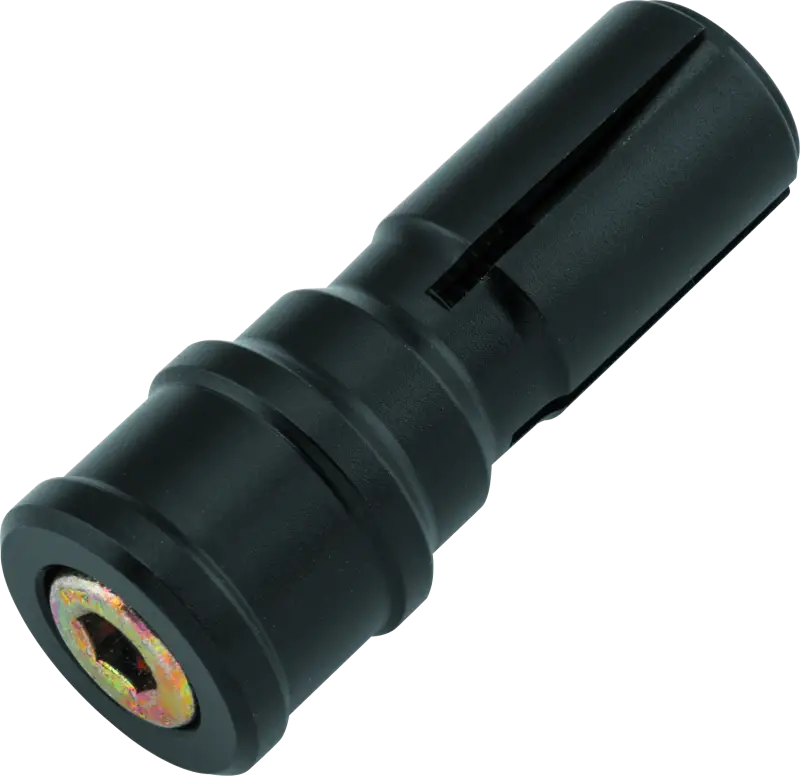 Black metal collet for BikeMaster Adapter 7/8in Barend Mirror 8in barend look