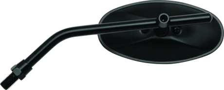 Black BikeMaster adjustable oval mirror for motorcycles, 10mm mount, model 600805